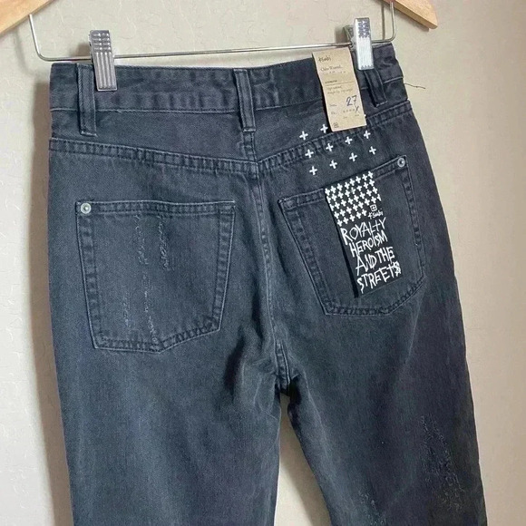 Ksubi Chlo Wasted Rat Attack Straight Leg Jeans Size 27 - Picture 15 of 15